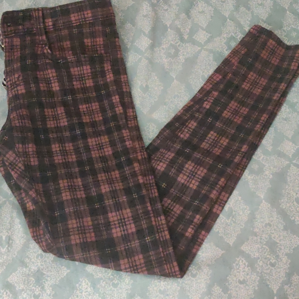 Plaid jeans